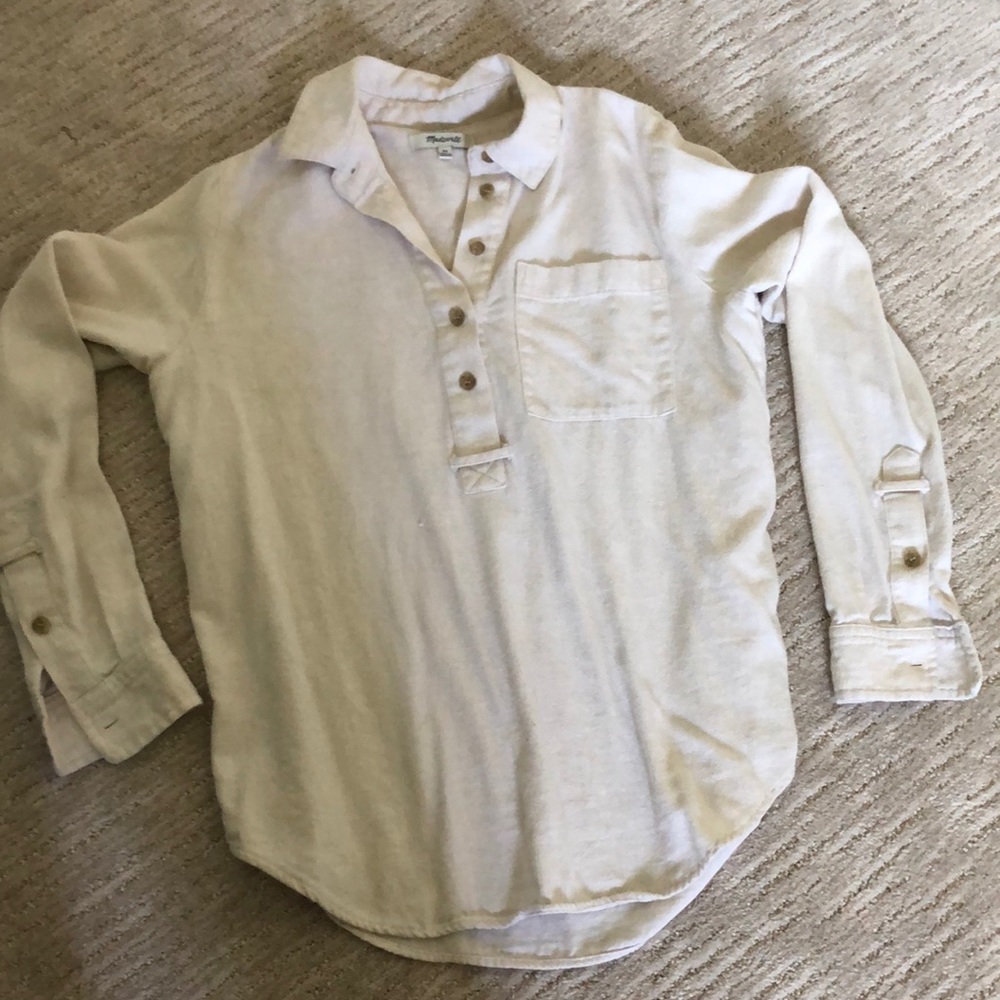 XS Madewell Flannel Shirt